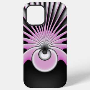 Funda Para iPhone 12 Pro Max Patrón de arte fractal abstracto moderno y loco