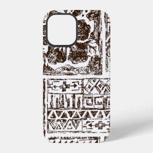 Funda Para iPhone 12 Patrón de arte tribal tropical de hawaiano indígen