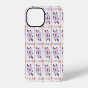 Funda Para iPhone 12 Patrón de Baldosa Decorativa de Pastel Púrpura