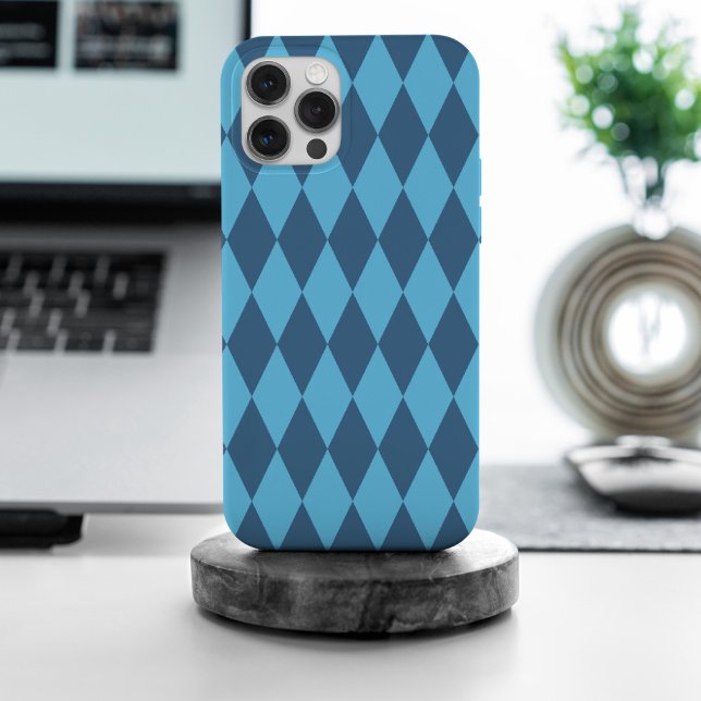Funda Para iPhone Patrón de bandera en rombo de Baviera Azul (Subido por el creador)