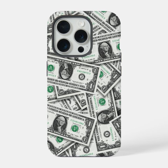 Funda Para iPhone Patrón de Billete de Un Dólar (Reverso )