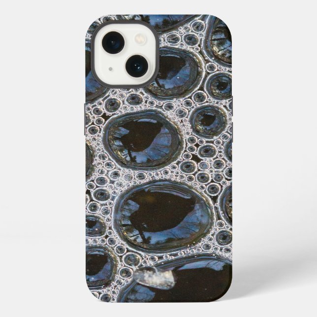 Funda Para iPhone Patrón de burbuja abstracto (Reverso )