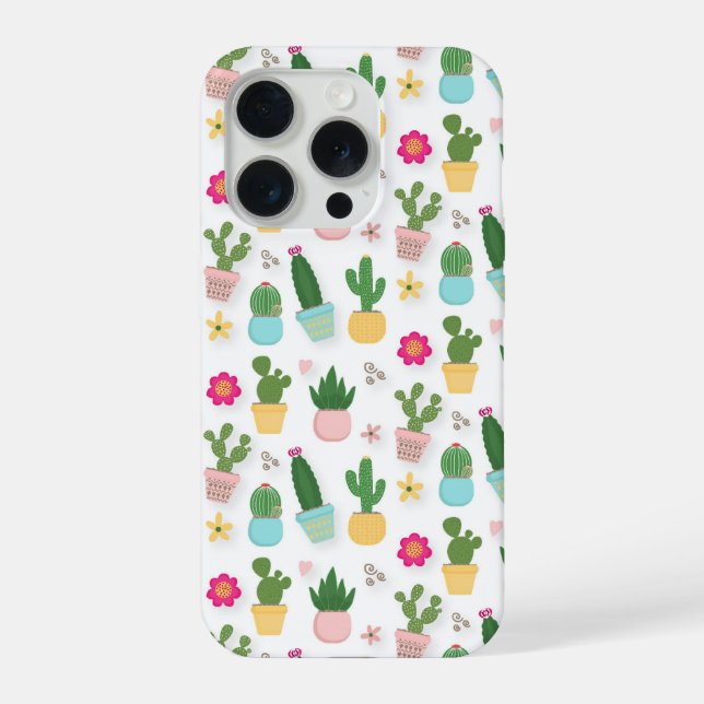 Funda Para iPhone Patrón de Cactus  (Reverso )
