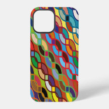 Patrón de cadena multicolor geométrico sin soldadu