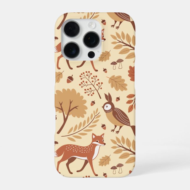 Funda Para iPhone Patrón de caída escandinavo elegante (Reverso)