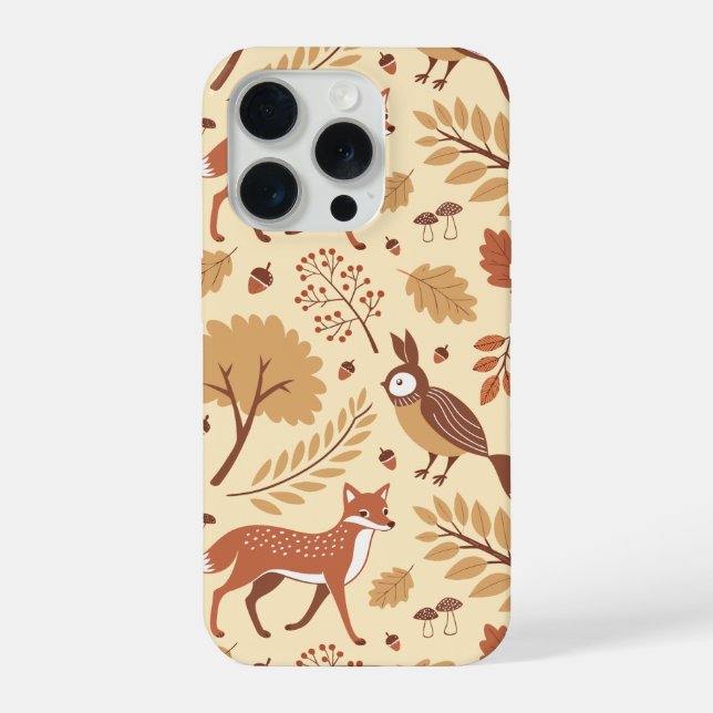 Funda Para iPhone Patrón de caída escandinavo elegante (Reverso )