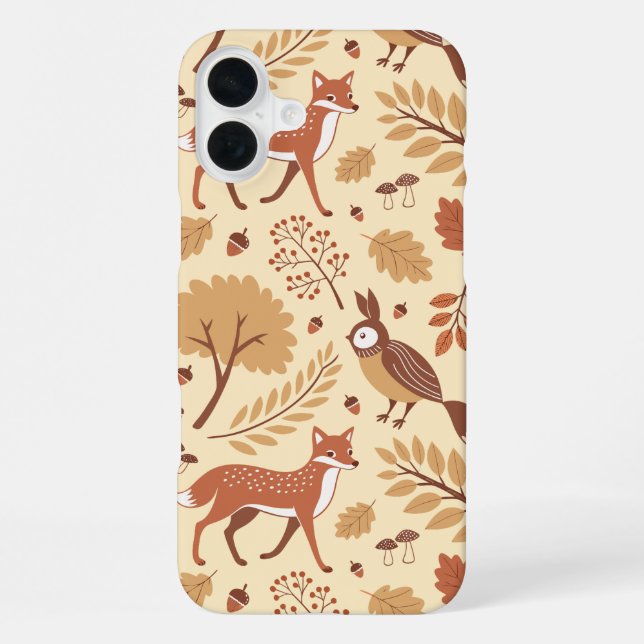 Funda Para iPhone Patrón de caída escandinavo elegante (Reverso )