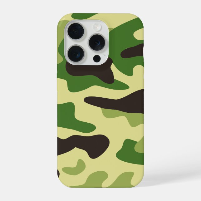 Funda Para iPhone patrón de camuflaje caqui (Reverso )