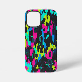 Funda Para iPhone 12 Mini Patrón de Camuflaje Neon