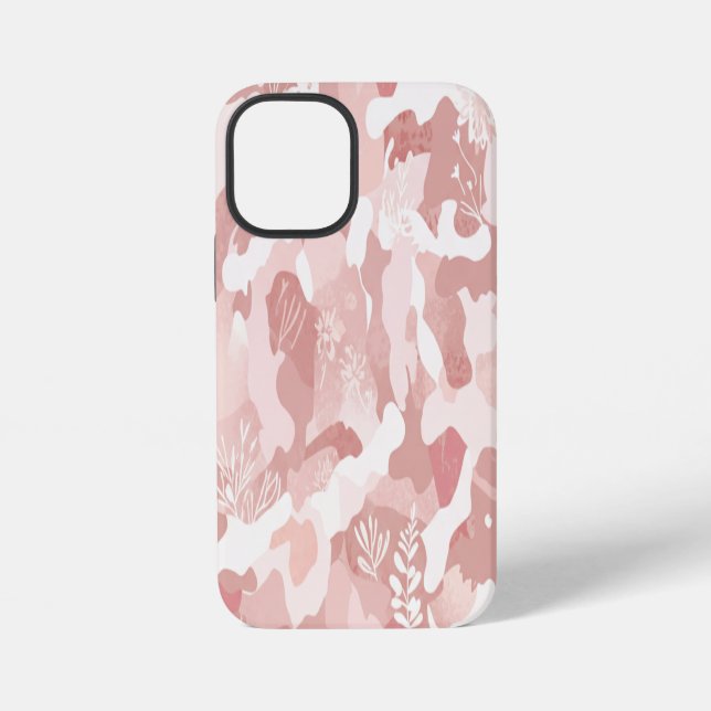 Funda Para iPhone Patrón de camuflaje rosa (Reverso )