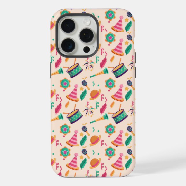 Funda Para iPhone Patrón de carnaval (Reverso )