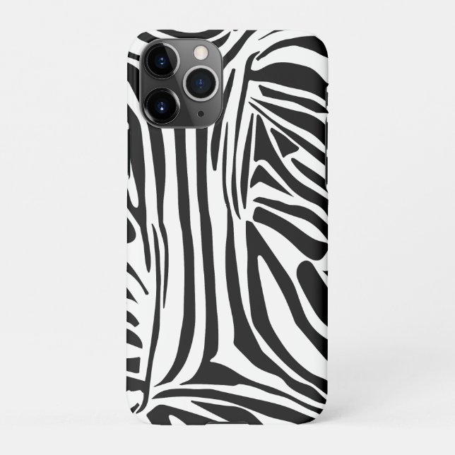 Funda Para iPhone Patrón de cebra (Reverso)