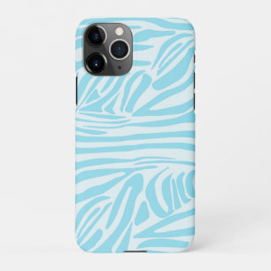 Funda Para iPhone 11Pro Patrón de cebra azul