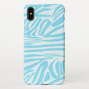 Funda Para iPhone XS Max Patrón de cebra azul