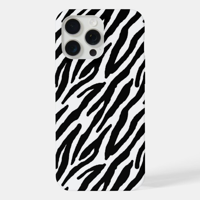Funda Para iPhone Patrón de cebra genial (Reverso )