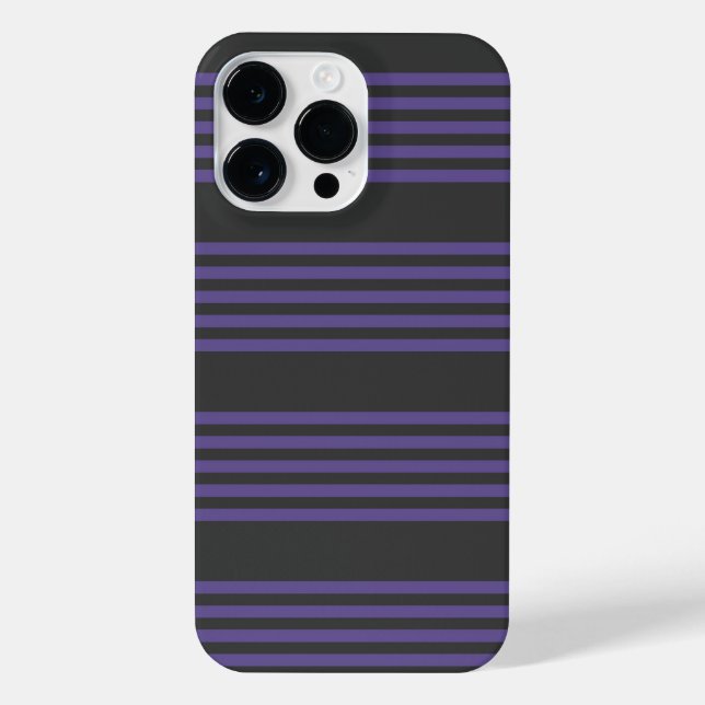 Funda Para iPhone Patrón de cinco bandas ultravioleta y carbonífero (Reverso)