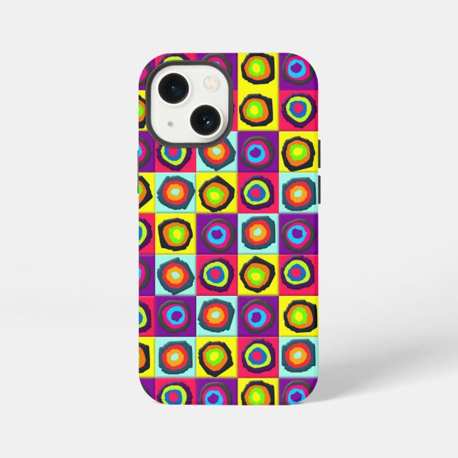 Funda Para iPhone patrón de círculos (Reverso )