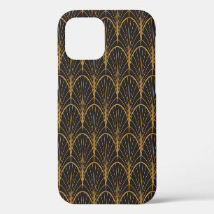 Funda Para iPhone 12 Patrón de círculos geométricos Art Deco