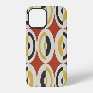Funda Para iPhone 12 Patrón de Círculos Geométricos Coloridos Sin Marea