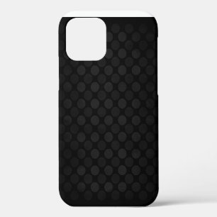 Funda Para iPhone 12 Patrón de círculos negros con un patrón verde Fund