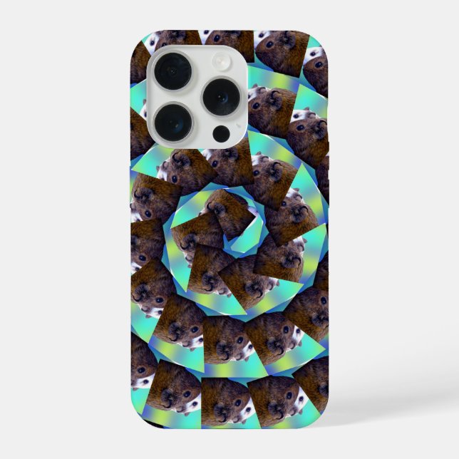 Funda Para iPhone Patrón de Cobaya en Espiral, (Reverso )