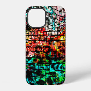 Funda Para iPhone 12 Patrón de cocodrilo y leopardo con abstracciones c