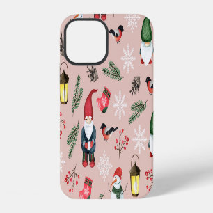 Funda Para iPhone 12 Patrón de color de agua sin foco de los gnomos de