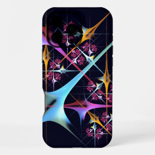 Funda Para iPhone 16 Pro Max Patrón de color de arte de color rosa floral moder