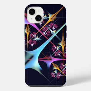 Funda Para iPhone 14 Plus Patrón de color de arte de color rosa floral moder