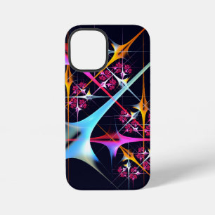 Funda Para iPhone 12 Mini Patrón de color de arte de color rosa floral moder