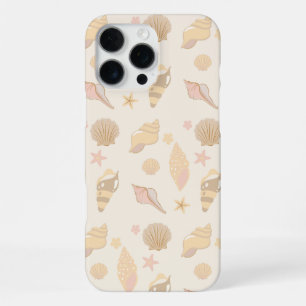 Funda Para iPhone 16 Pro Max Patrón de conchas beige