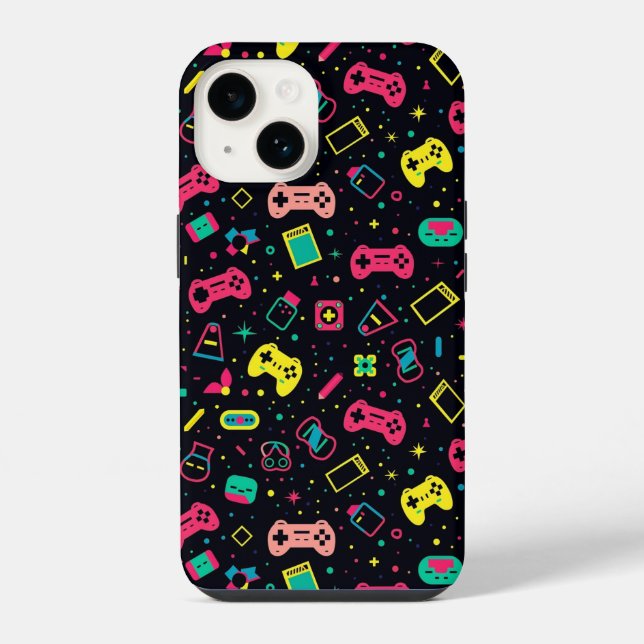 Funda Para iPhone Patrón de control de videojuegos (Reverso )