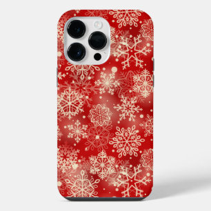 Funda Para iPhone 14 Pro Max Patrón de copos de nieve