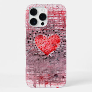 Funda Para iPhone 16 Pro Max Patrón de Corazón Abstracto – iPhone 16 Pro Max El