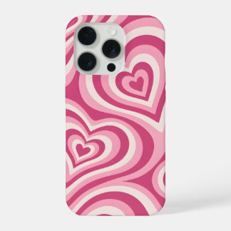 Patrón de corazón en capas rosa