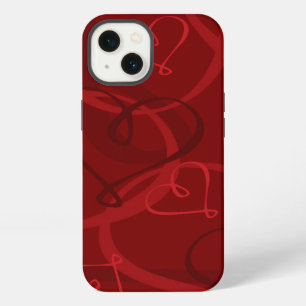 Patrón de corazón rojo