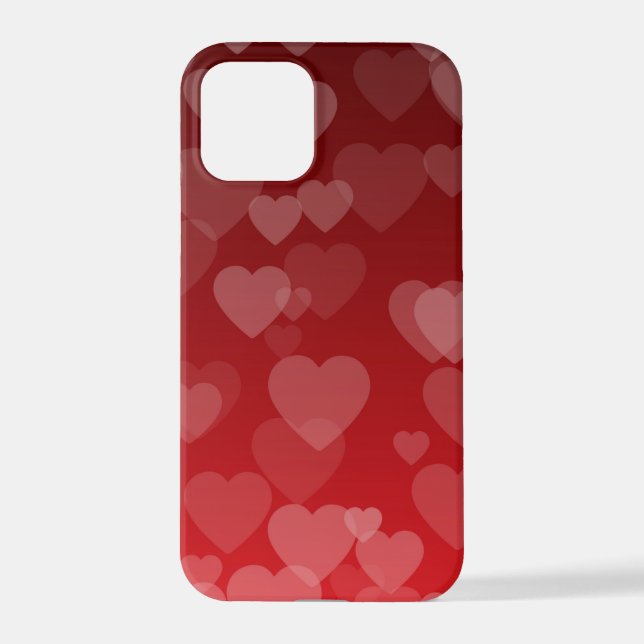 Funda Para iPhone Patrón de corazones 19 (Reverso )