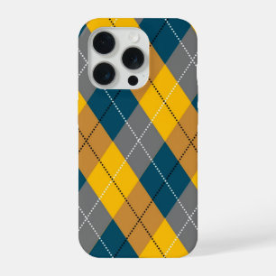 Patrón de Cuadro Geométrico Argyle de Color Otoñal