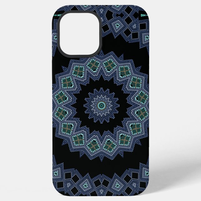 Funda Para iPhone patrón de cuentas bordadas (Reverso )