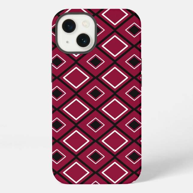 Funda Para iPhone Patrón de Diamante (Reverso )