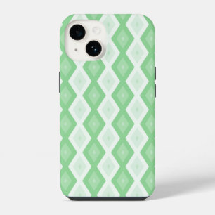 Funda Para iPhone 14 Patrón de diamante verde de Apple