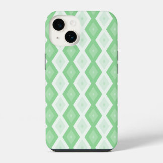 Funda Para iPhone 14 Patrón de diamante verde de Apple