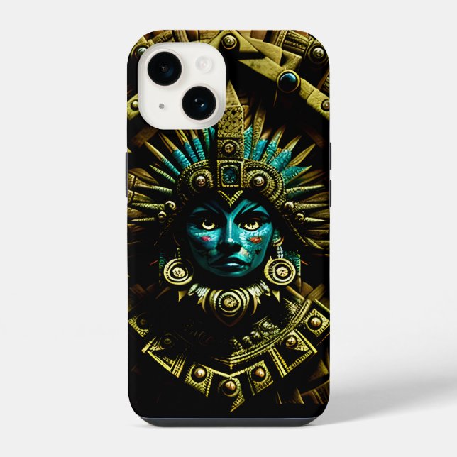 Funda Para iPhone Patrón de diseño dos de Azteca (Reverso )
