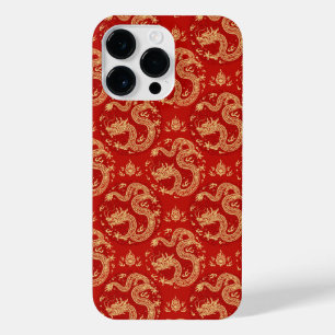 Funda Para iPhone 14 Pro Max Patrón de dragón chino Año lunar 2024
