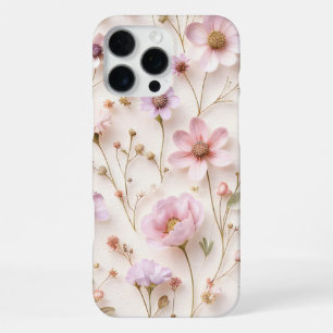 Funda Para iPhone 16 Pro Max Patrón de efecto 3D de flor silvestre, floral Cott