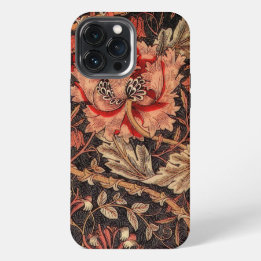 Funda Para iPhone 13 Pro Max Patrón de época William Morris Honeysuckle