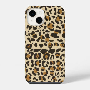 Funda Para iPhone 14 Patrón de estampado de animal jaguar leopardo