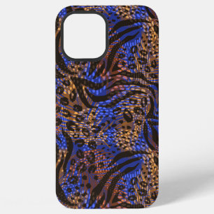 Funda Para iPhone 12 Pro Max Patrón de estampado de leopardo y cebra lujoso