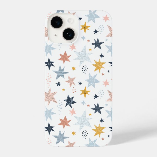 Funda Para iPhone Patrón de estrella divertida (Reverso )