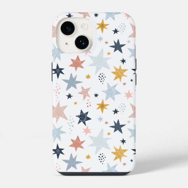 Funda Para iPhone Patrón de estrella divertida (Reverso )